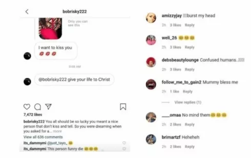 Bobrisky Exposes ‘Pastor’ Who Begged For A Kiss In His DM After Preaching To Him - Screenshots